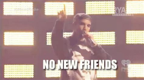 no new friends gif